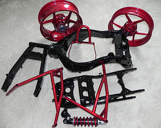 Powder Coated Motorcycle Accessories