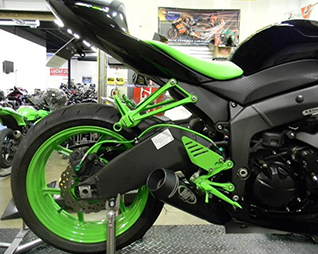 Powder Coated Motorcycle