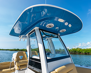 Custom Powder Coated Marine Rails and Cleats