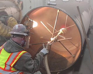Sandblasting Large Scale Outdoor Tanks and Vessel Services in KC, MO