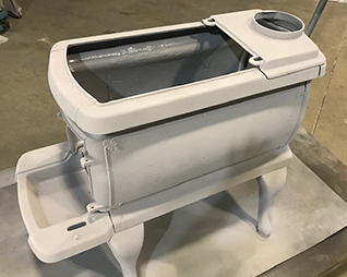 Sandblasting Metal Antique Indoor Stove Services in Kansas City, MO